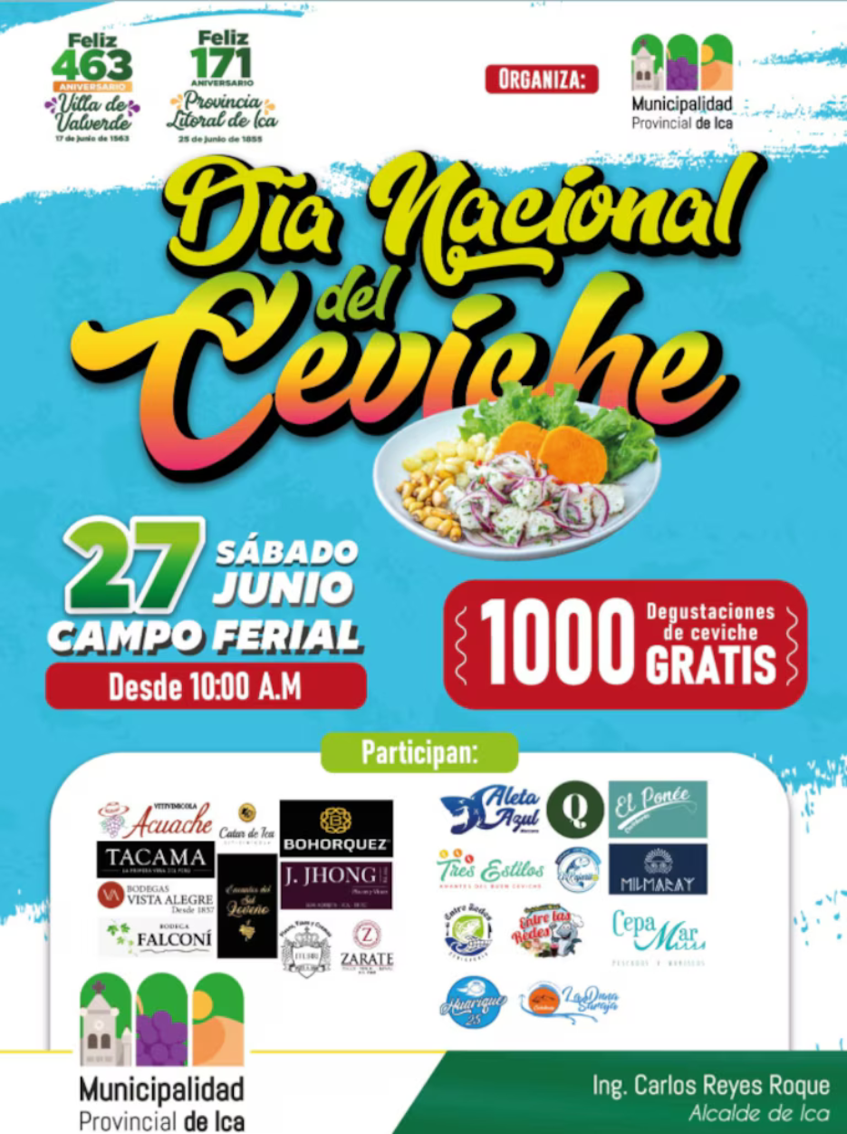 Día Nacional del Ceviche, ceviche gratis