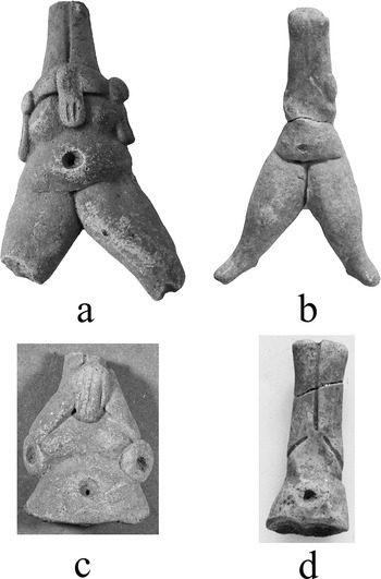 Figurillas con forma de pestaña en La Blanca