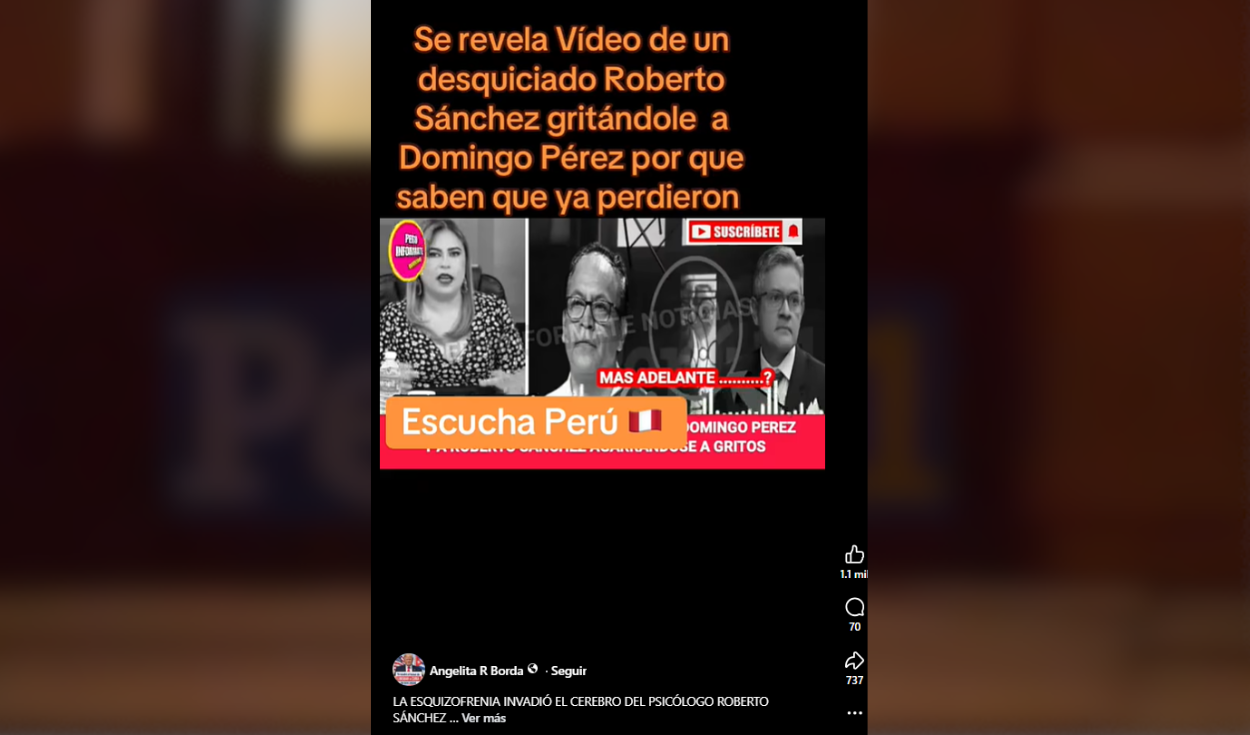 Video viral que muestra a Roberto Sánchez aparentemente gritando en plenaria de JP fue manipulado el audio corresponde a César Uribe