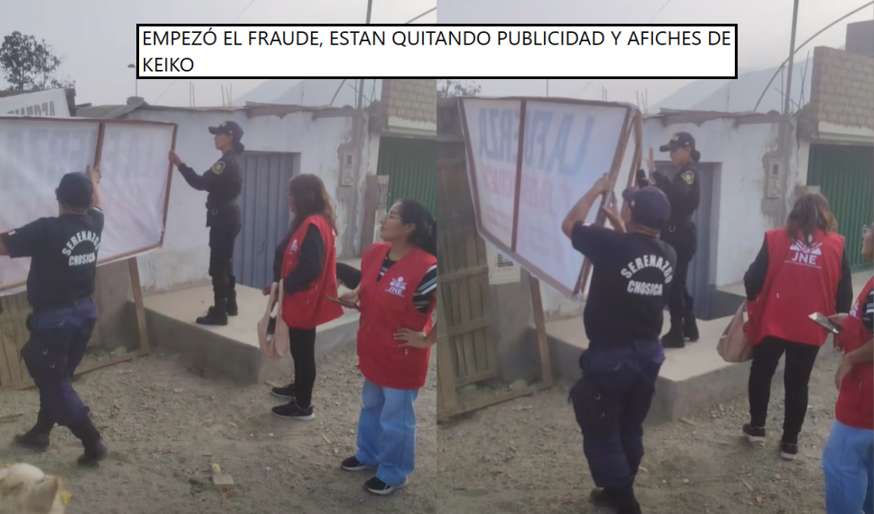 Capturas de pantalla del video viralizado. Foto: Facebook