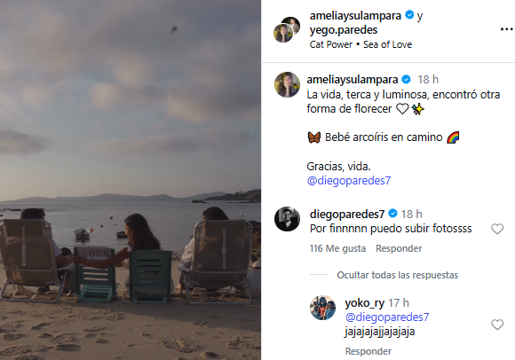Andrea Cordero confirma que su hijo nacerá en agosto de 2026. Foto: captura Instagram  