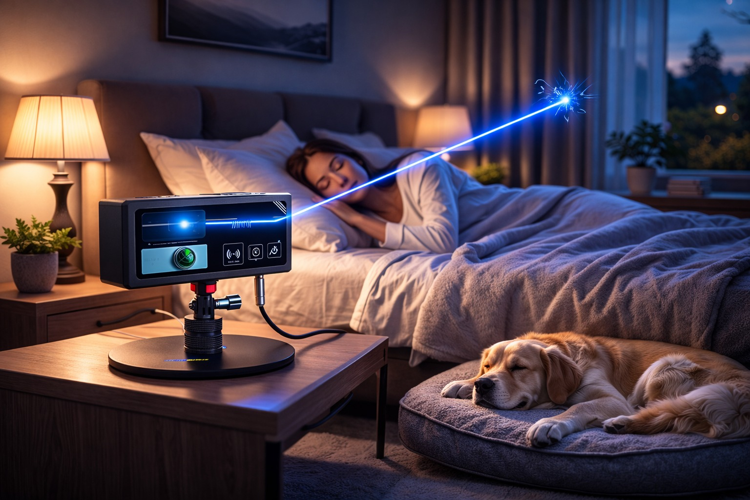El dispositivo escanea un plano mediante LiDAR para medir continuamente la distancia al fondo. Foto: Photon Matrix Lab