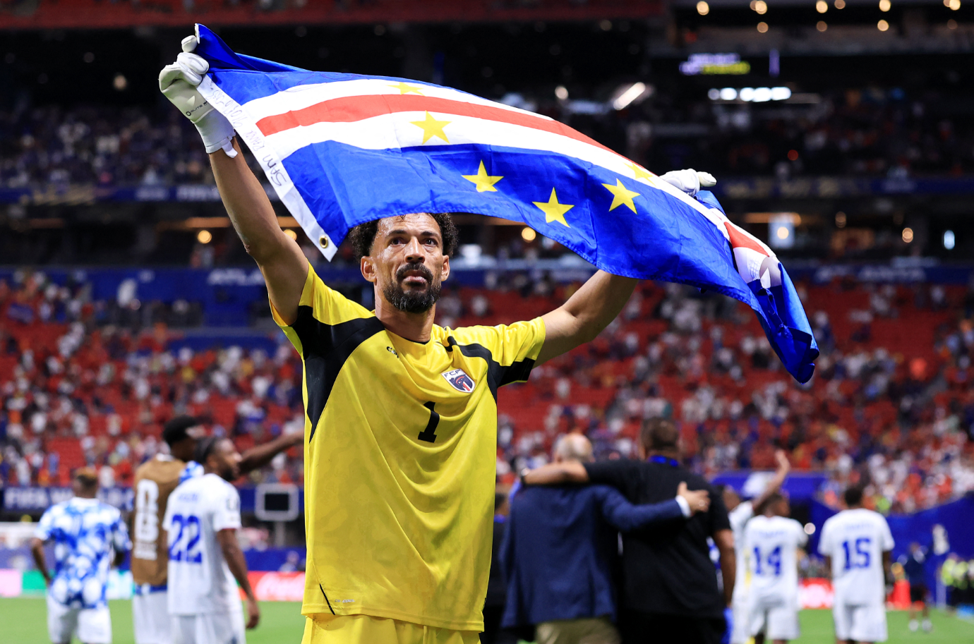 Vozinha la rompió ante España. Foto: AFP.