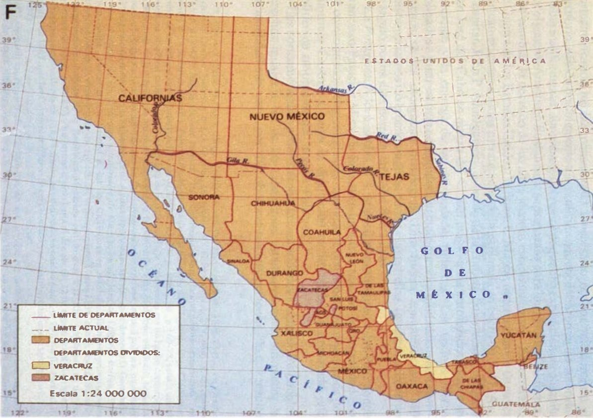 Así sería México si EE.UU. no se hubiera apropiado de más de la mitad de su territorio en el siglo XIX. Foto: BBC