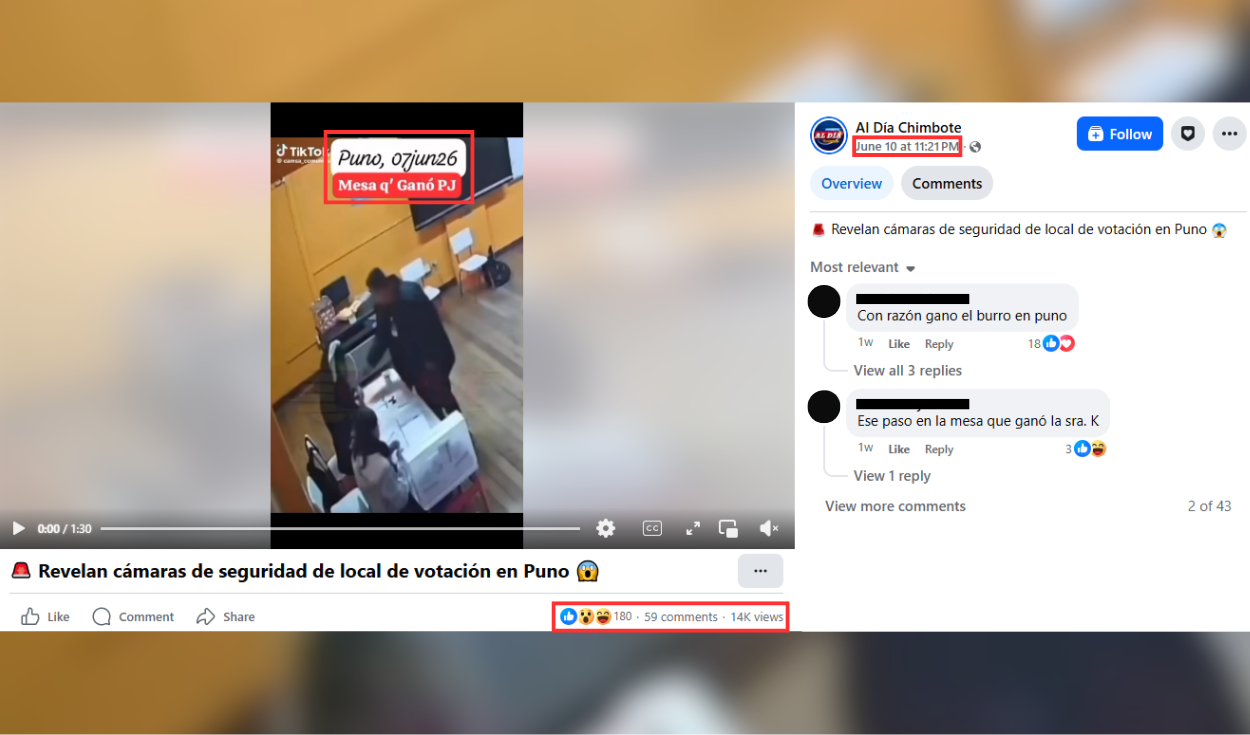 Una de las publicaciones con más alcance en redes sociales. Foto: Facebook