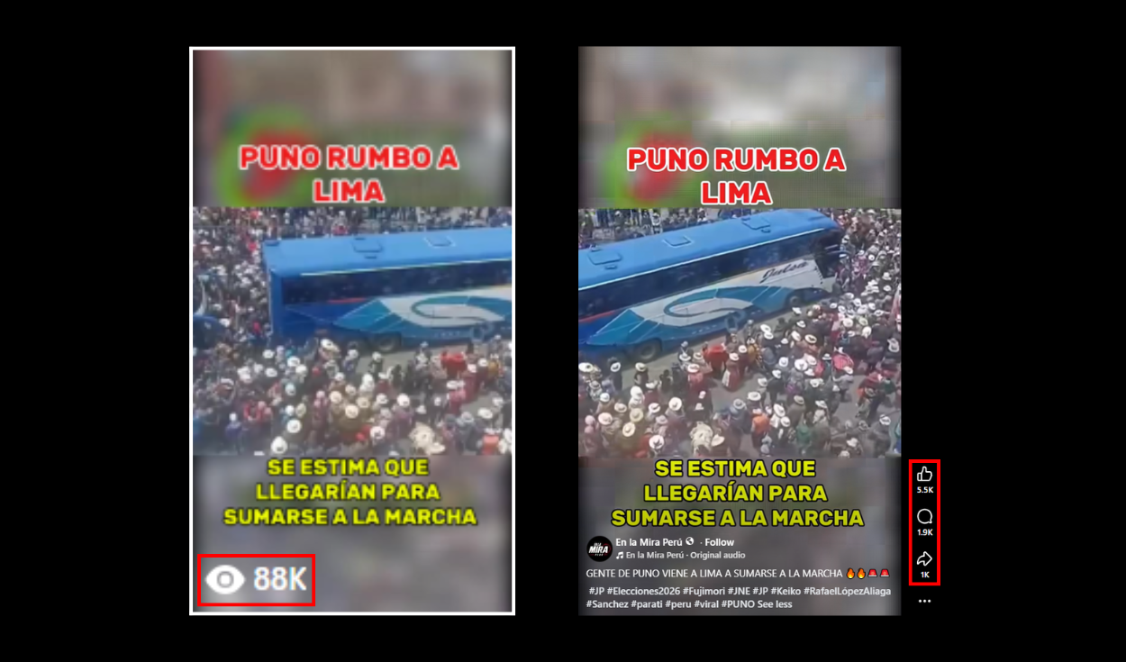 Publicación con más alcance en redes sociales. Capturas: Facebook