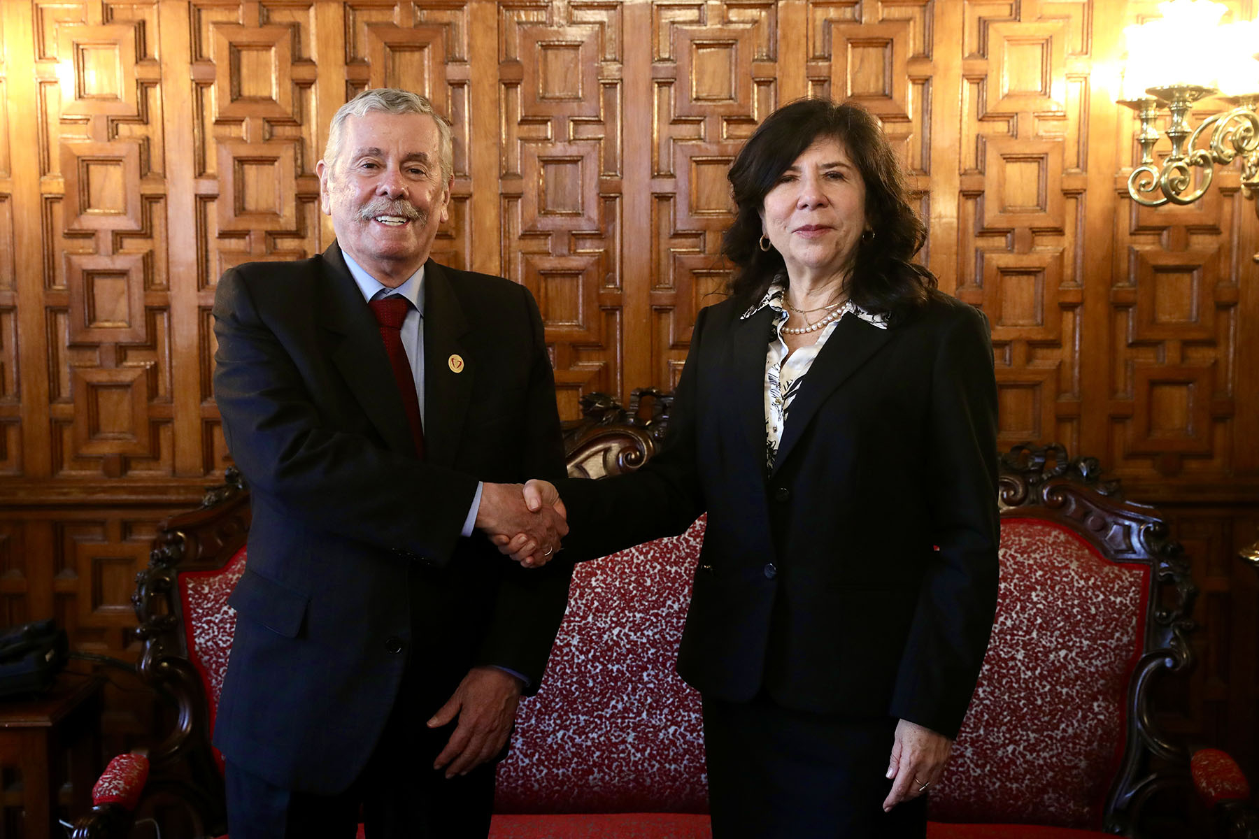 Janet Tello y Fernando Rospigliosi