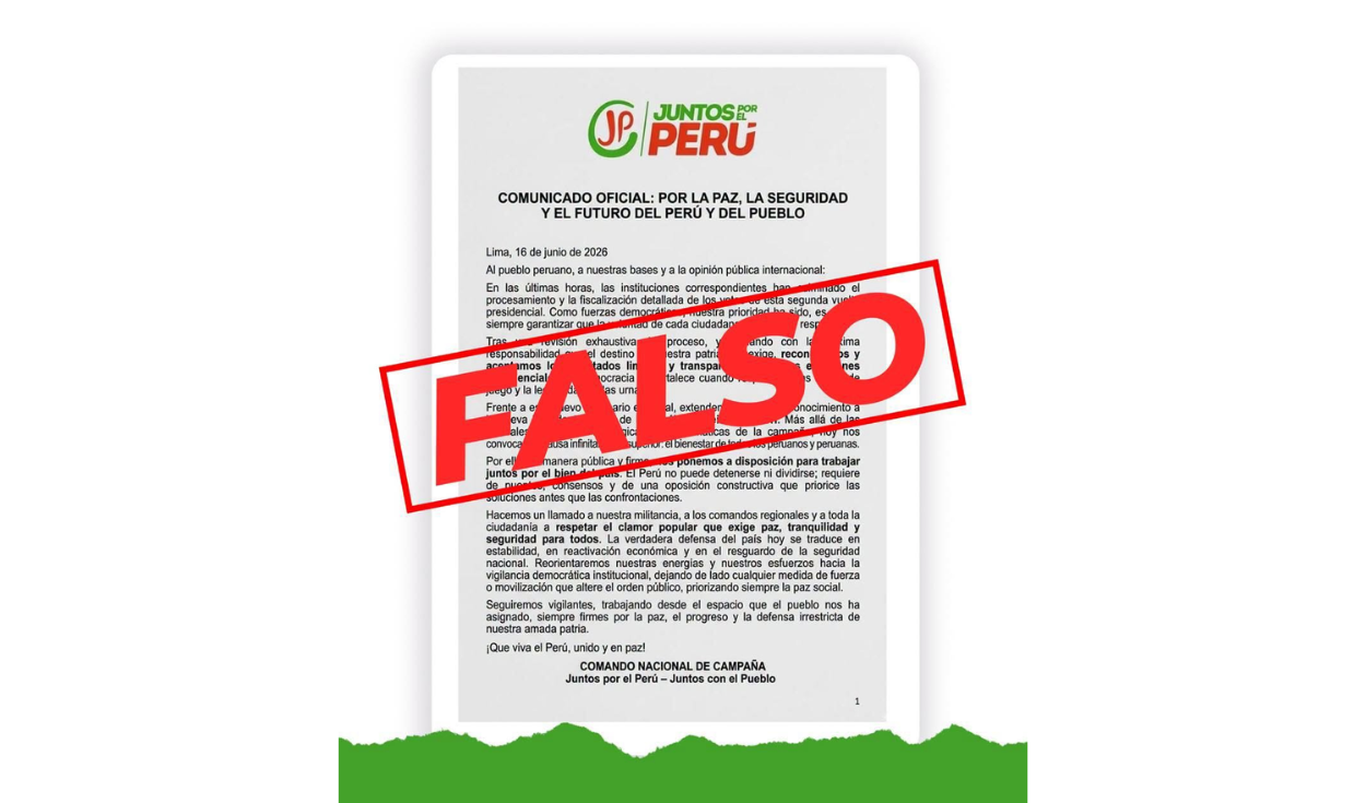 Aclaración de JP