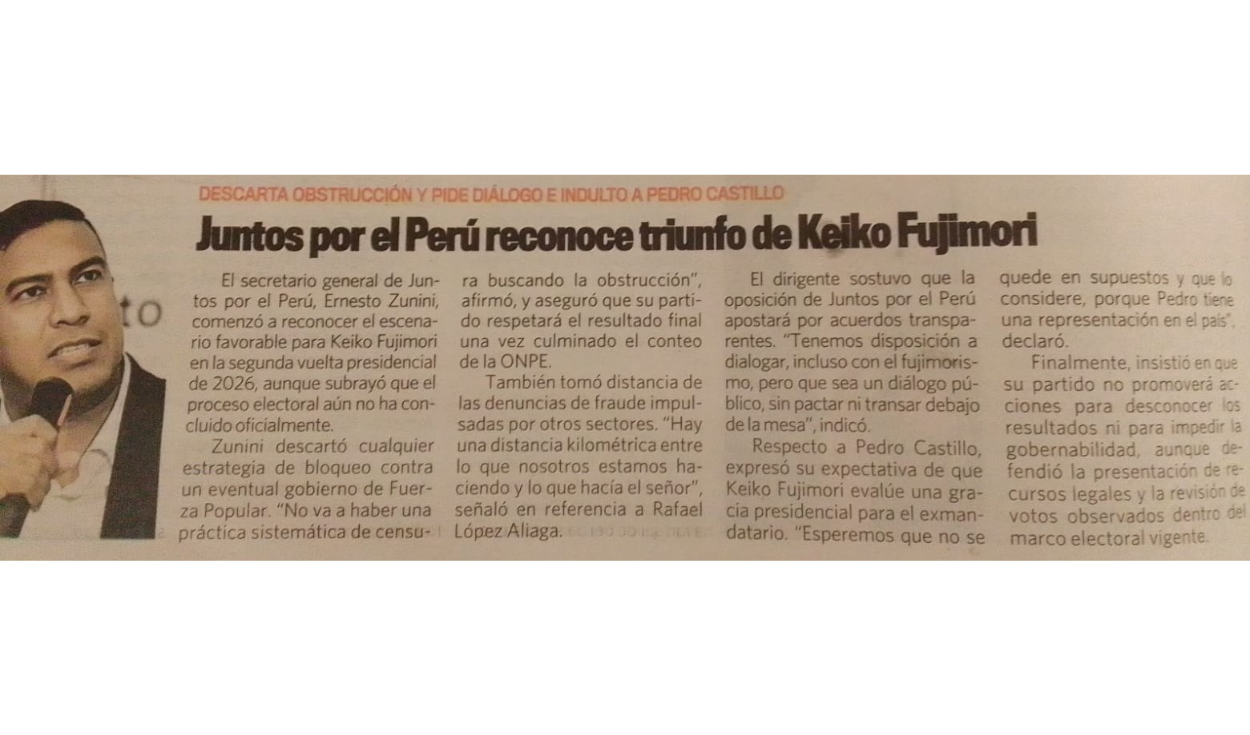 Artículo de Expreso