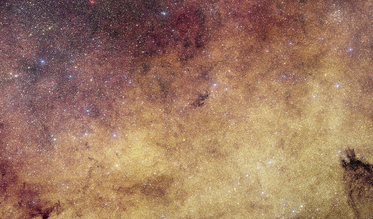 Según la ESA, esta es la fotografía de alta resolución más grande jamás tomada del centro de la Vía Láctea en luz visible. Foto: ESA