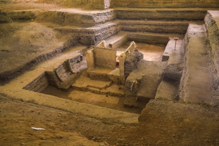 Joya de Cerén mantiene, gracias a las capas de ceniza volcánica que cayeron sobre sus casas, la fisonomía intacta de las aldeas mayas del siglo VI. Foto: Ministerio de Cultura de El Salvador
