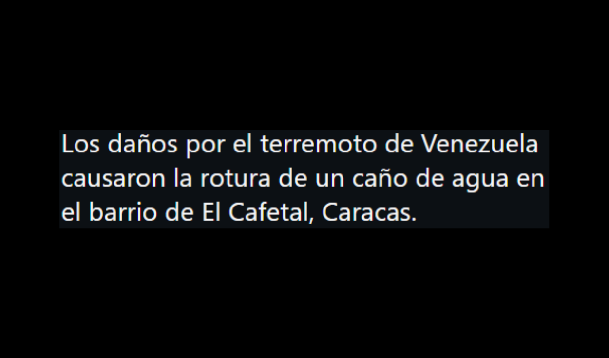 Descripción atribuida al hecho. Foto: Redes sociales