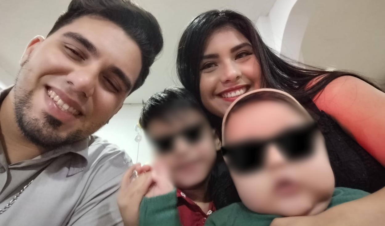 Peruana Jenifer Mozombite junto a su familia en La Guaira