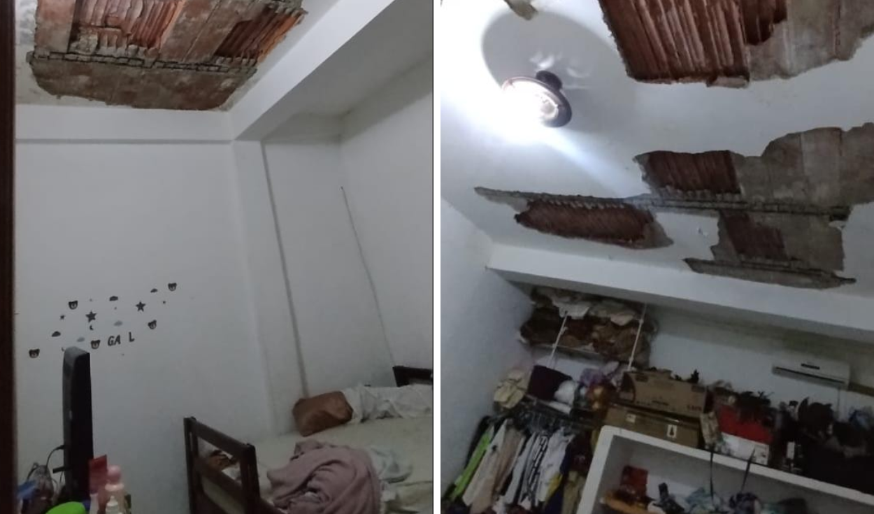 Así terminó la infraestructura de la vivienda donde vive Jenifer Mozombite y su familia