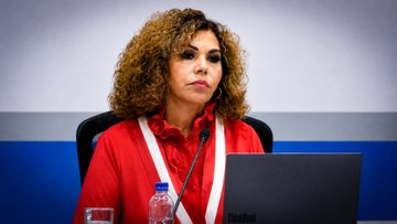 María Teresa Cabrera ex congresista de Podemos y presidenta de la Junta Nacional de Justicia María Teresa Cabrera
