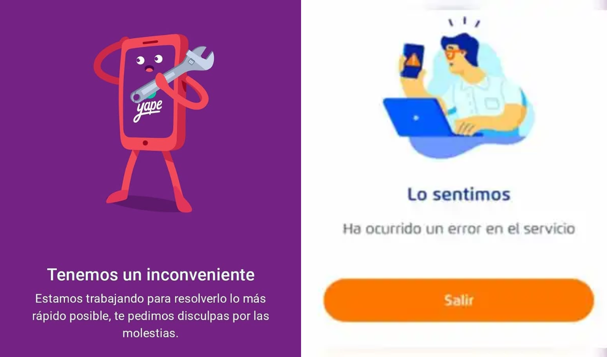 Yape and BCP apps suffer outages, users report access issues