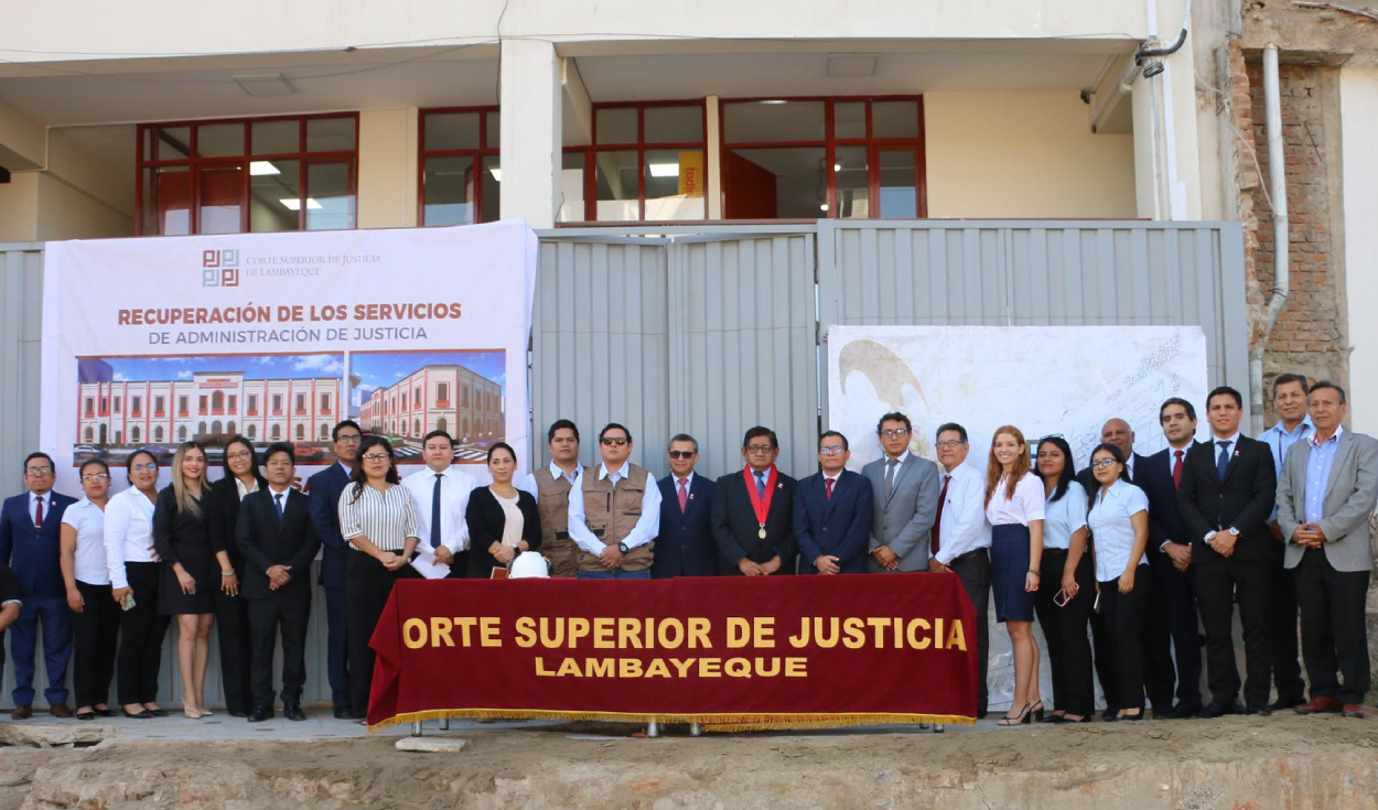 El expediente técnico prevé una edificación de dos niveles y 2,678.59 m². Fuente: difusión. corte-de-lambayeque