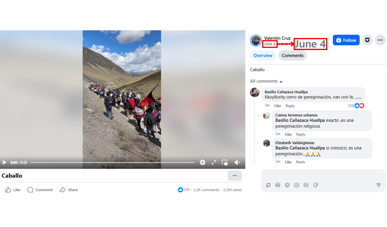 Video original fue publicado el 4 de junio de 2026. Foto: Facebook