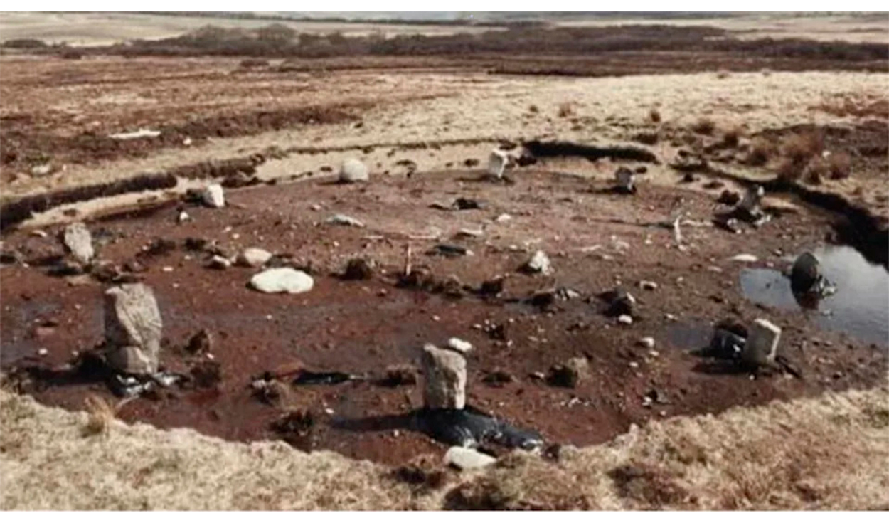 Excavación del Círculo 11, correspondiente a la excavación de 1985. El Círculo 11 ha sido datado en la Edad de Bronce. Foto: Historic Environment Scotland