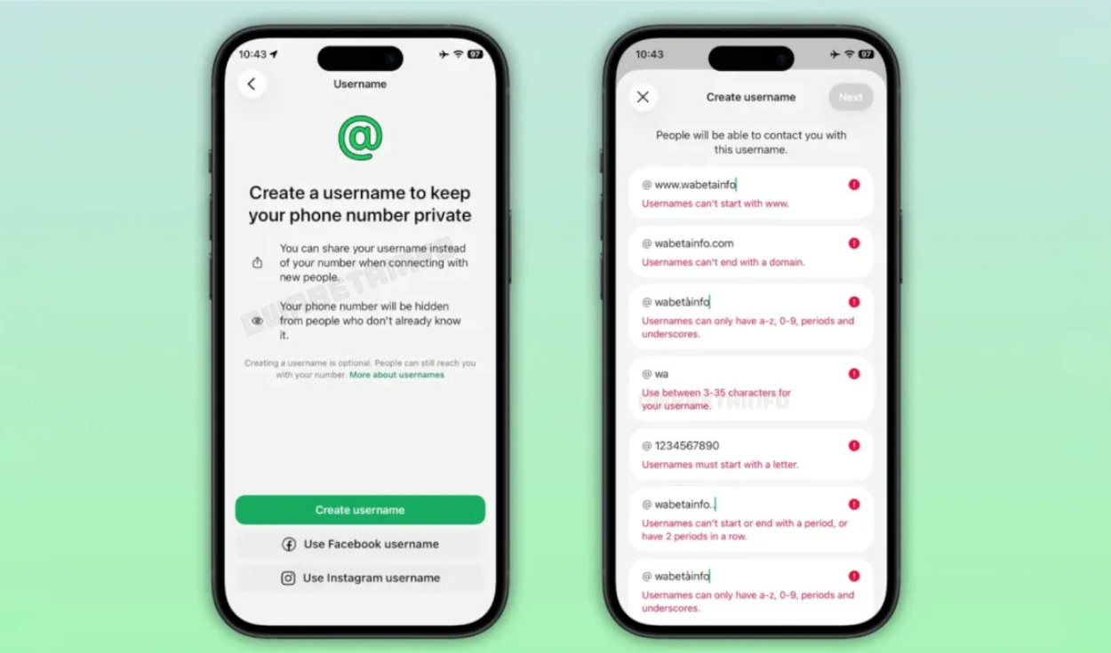 WhastApp, nombre de usuario WhastApp, como funciona el nombre de usuario de WhastApp