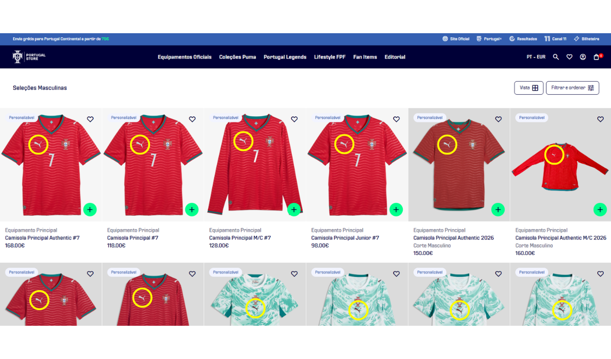 Portugal trabajó con Puma para el Mundial 2026. Foto: Federación Portuguesa de Fútbol