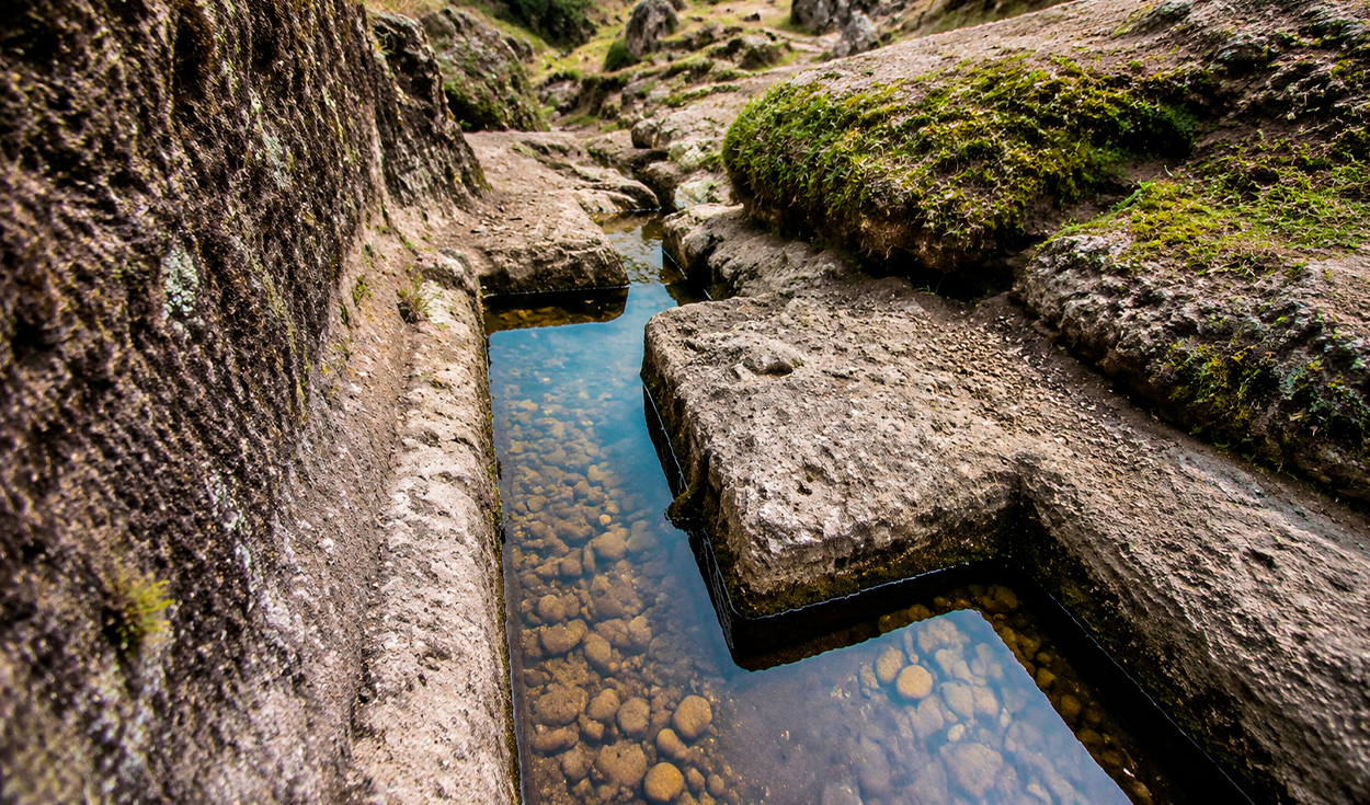 El canal se encuentra a más de 3.500 msnm, a 7.5 km de la ciudad de Cajamarca. Foto: Hidráulica Inca