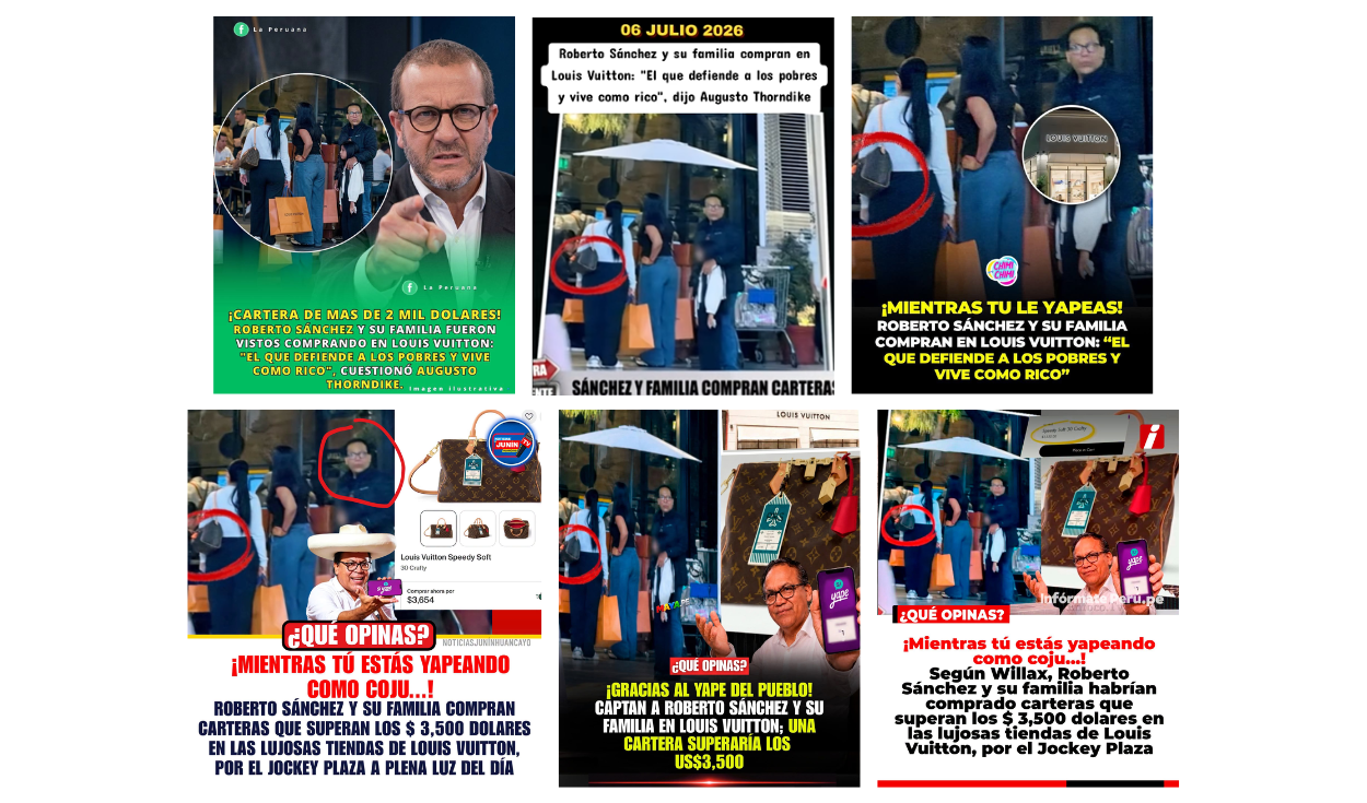 Ediciones asociadas a la falsa noticia. Fotos: Facebook | Composición: LR Ediciones asociadas a la falsa noticia.