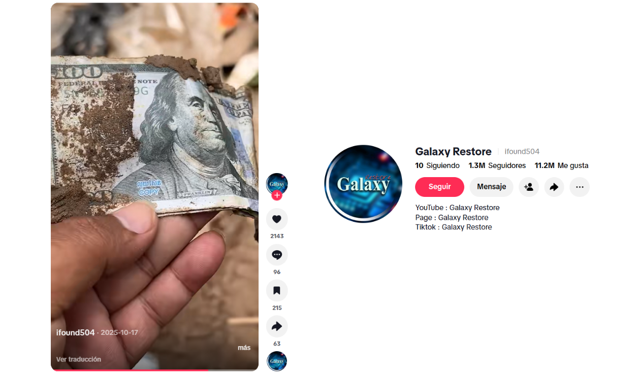 Video permitió encontrar la cuenta de TikTok. Foto: TikTok