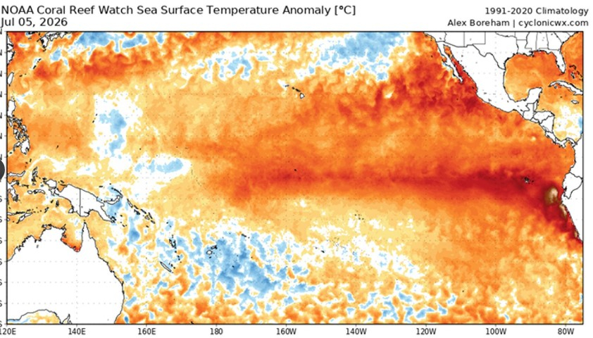 Monitoreo de la temperatura en el mar en el Fenómeno de El Niño