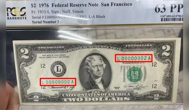 El impresionante valor de este ejemplar radica en que su número de serie es L00000002A. Foto: Matt Howerton/ WFAA