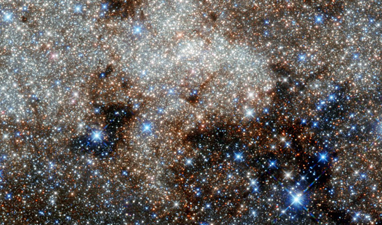 Imagen del Hubble del centro de la Vía Láctea, en la constelación de Sagitario. Foto: NASA, ESA y G. Brammer