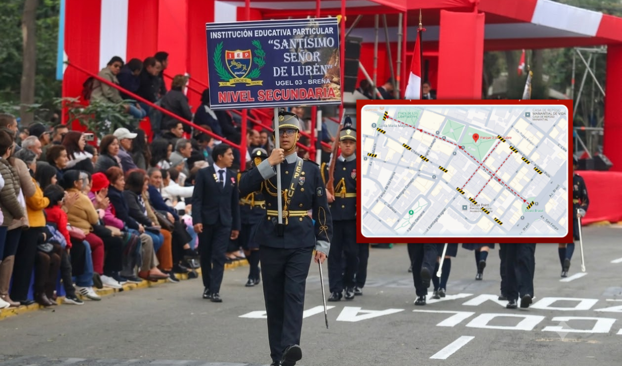 Pueblo Libre Closes Streets for Grand Civic Patriotic Parade on July 17