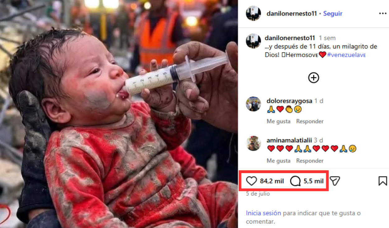 Uno de los posts con más alcance. Foto: Instagram