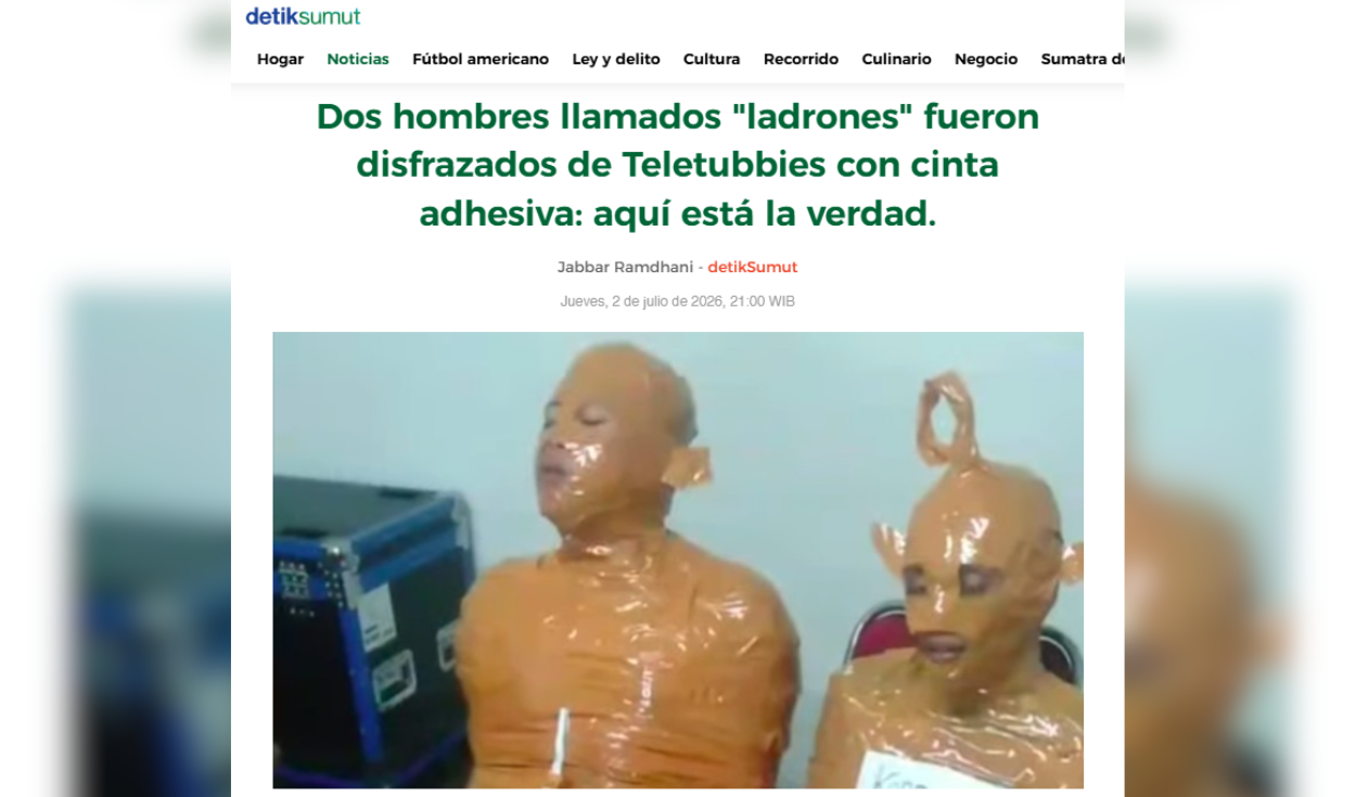 Nota de Detik traducida al español. Foto: Detik