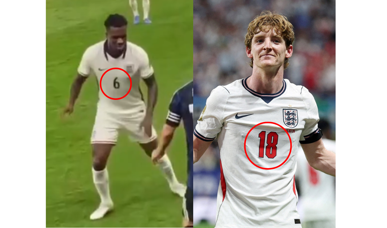 El color de la numeración no coincide con el uniforme. Foto: Instagram