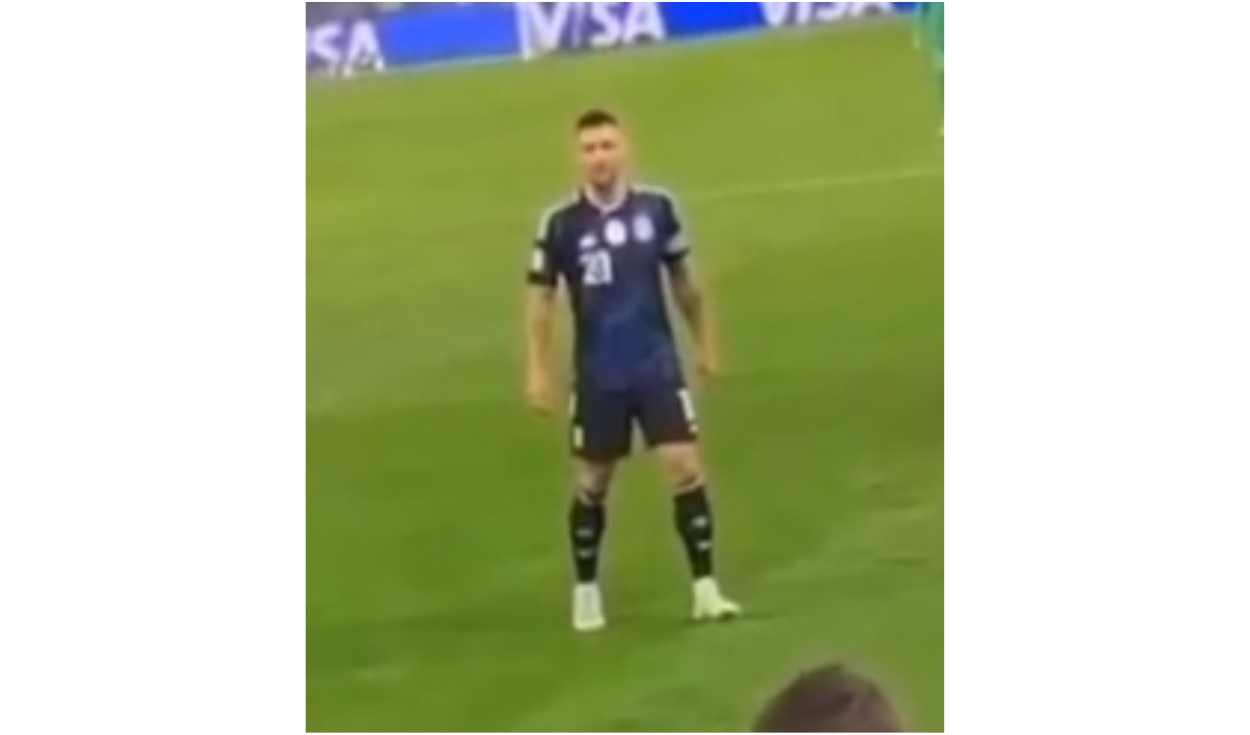 El dorsal 20 corresponde a Mac Allister, pero el jugador se asemeja a Messi. Foto: Instagram