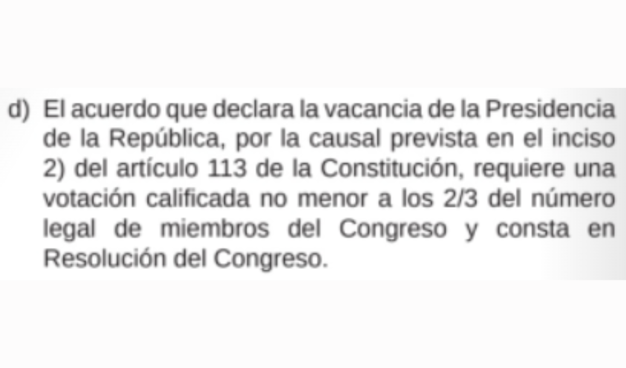 Fuente: Reglamento del Congreso