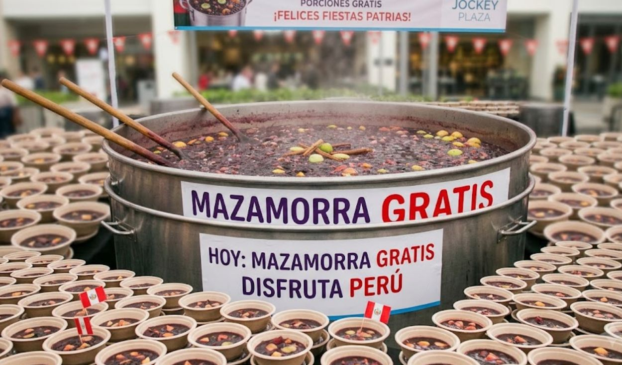 Giant 700-liter mazamorra to be prepared at Jockey Plaza for free Fiestas Patrias tasting
