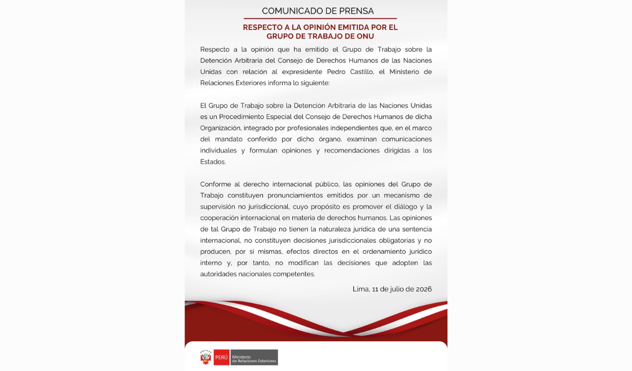 Comunicado de prensa