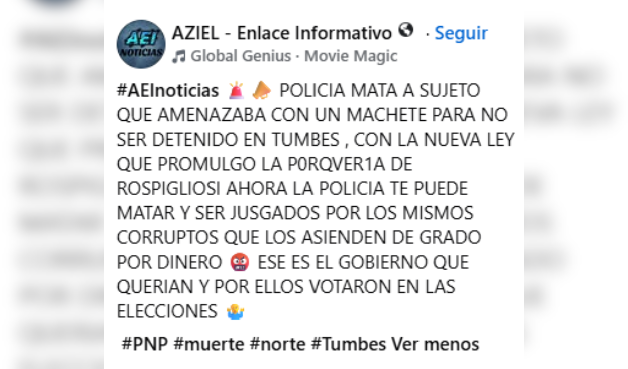 Descripción asociada a las imágenes. Foto: Facebook