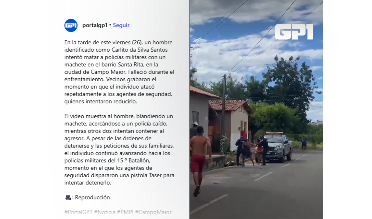 Nota de Portal GP1 traducida al español. Foto: Instagram