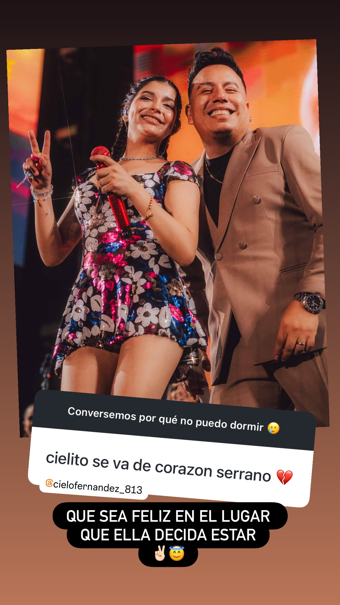 Animador de Corazón Serrano se refiere a la salida de Corazón Serrano.