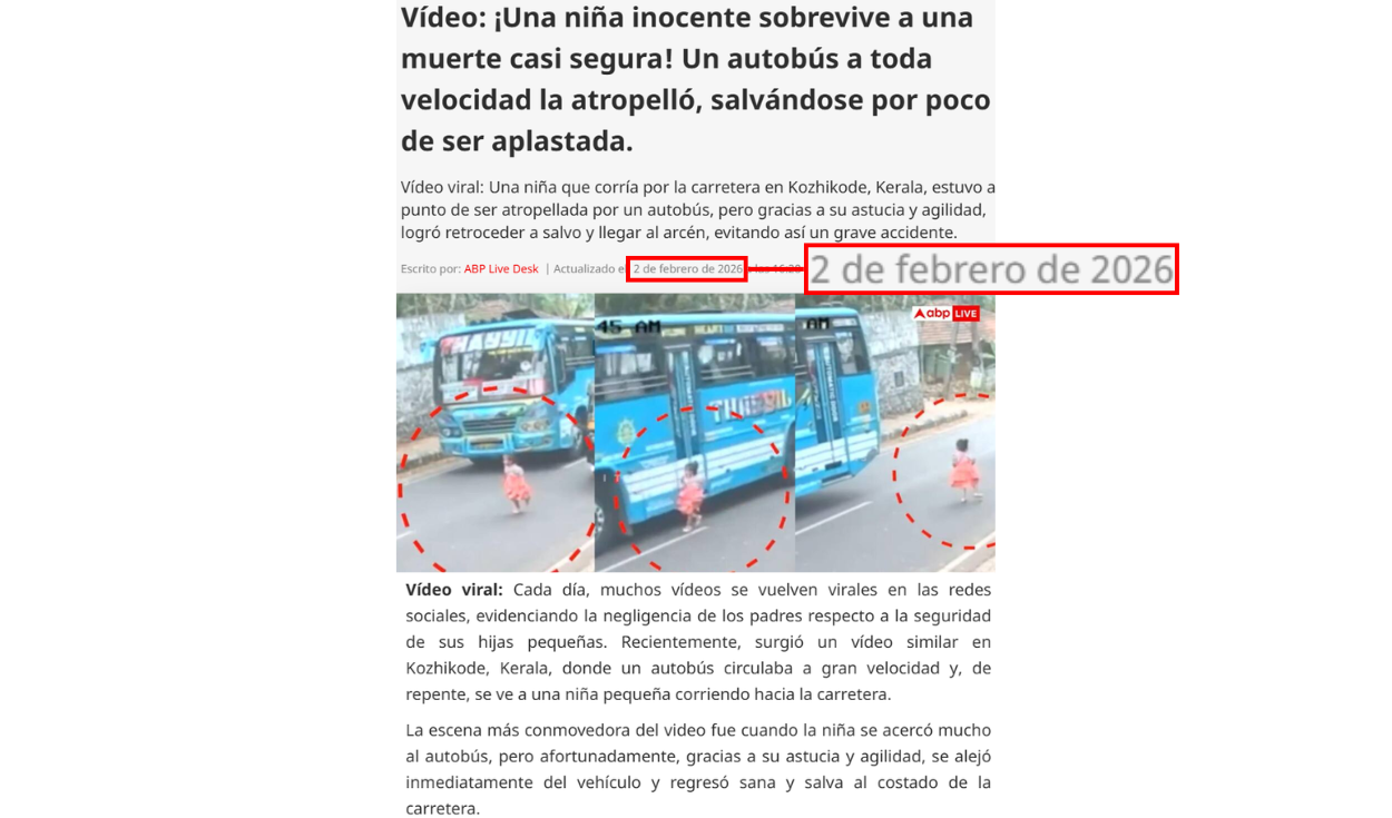 Nota de ABP Live traducida al español con herramientas de Google. Foto: ABP Live