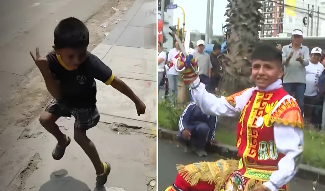 'Tilín', the viral TikTok child, reappears at Peru's Civic-Military Parade