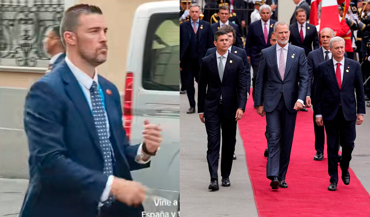 "¿Quién es ese hombre?": Guardaespaldas del Rey Felipe se roba la atención en Perú