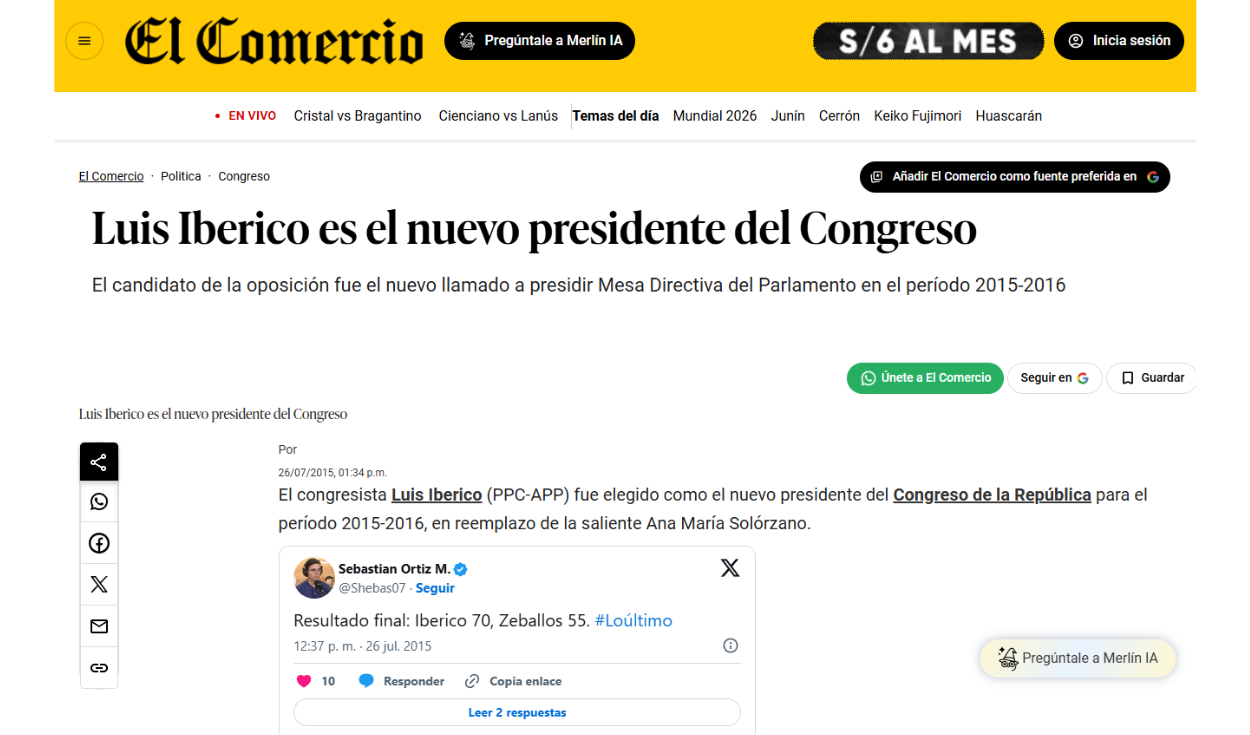 Nota de medio de comunicación