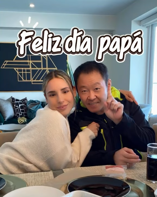Kenji Fujimori y su hijastra. Foto: Instagram. 