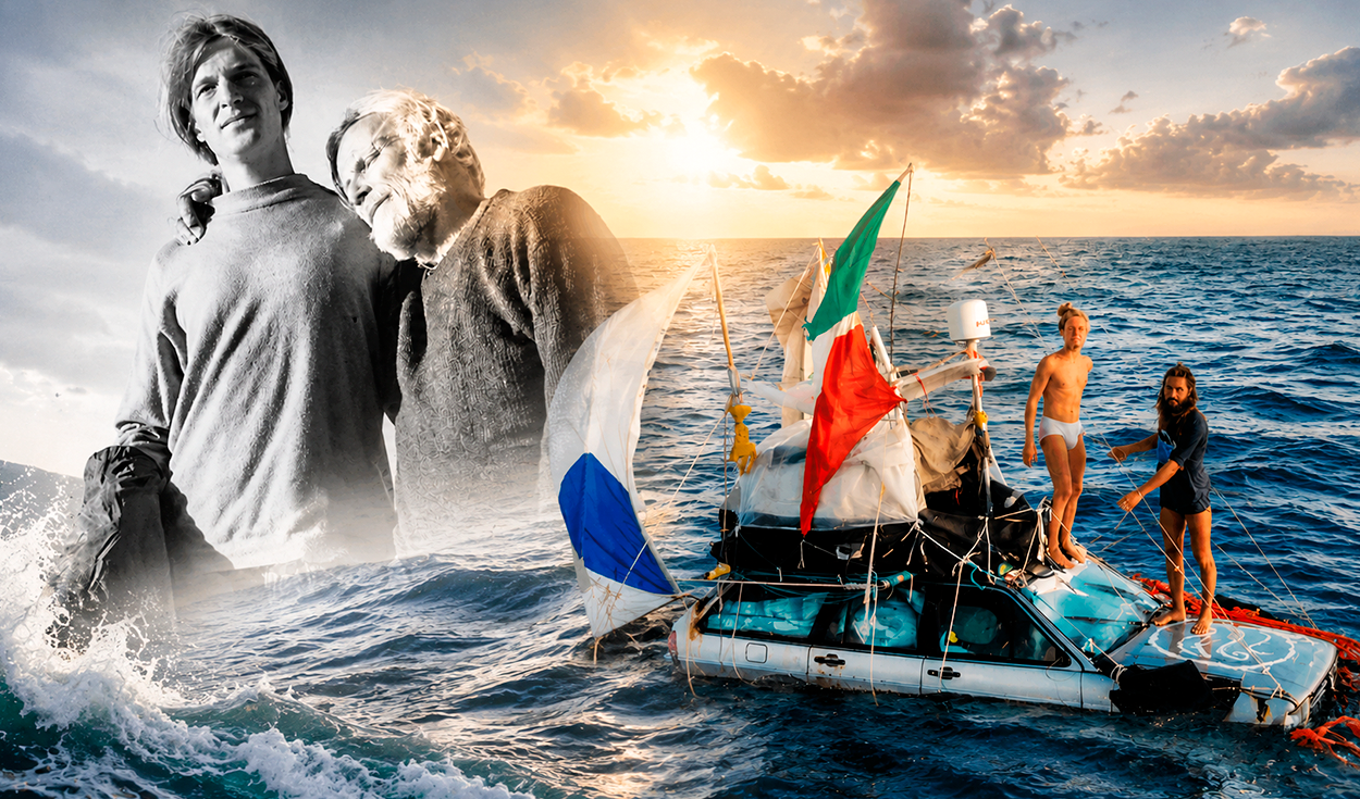 Italian Family Crosses Atlantic in Converted Cars to Honor Dying Father