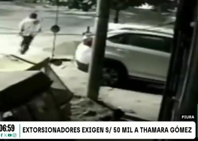 Extorsionan a Thamara Gómez. Foto: Latina TV Thamara Gómez