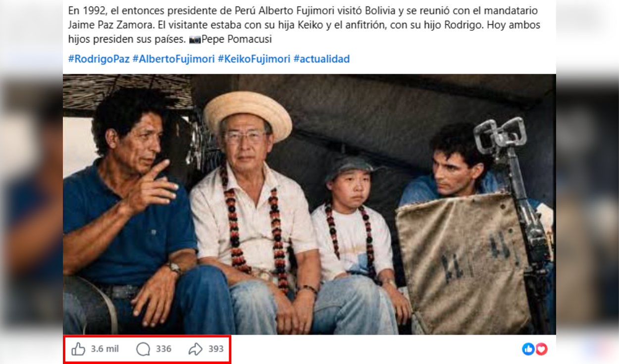 Publicación con más alcance en redes sociales. Foto: Facebook